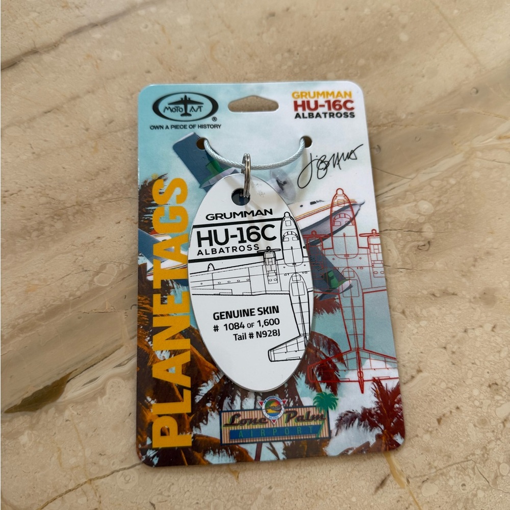 Jimmy Buffett Hemisphere Dancer Plane Tag Grumman MotoArt LIMITED EDITION